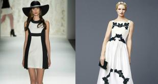 Комбинированное платье – модный способ подчеркнуть достоинства фигуры Модели комбинированных платьев из трех цветов